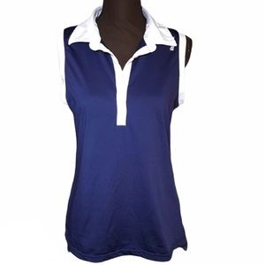 Reebok v neck athletic active wear top sleeveless size medium